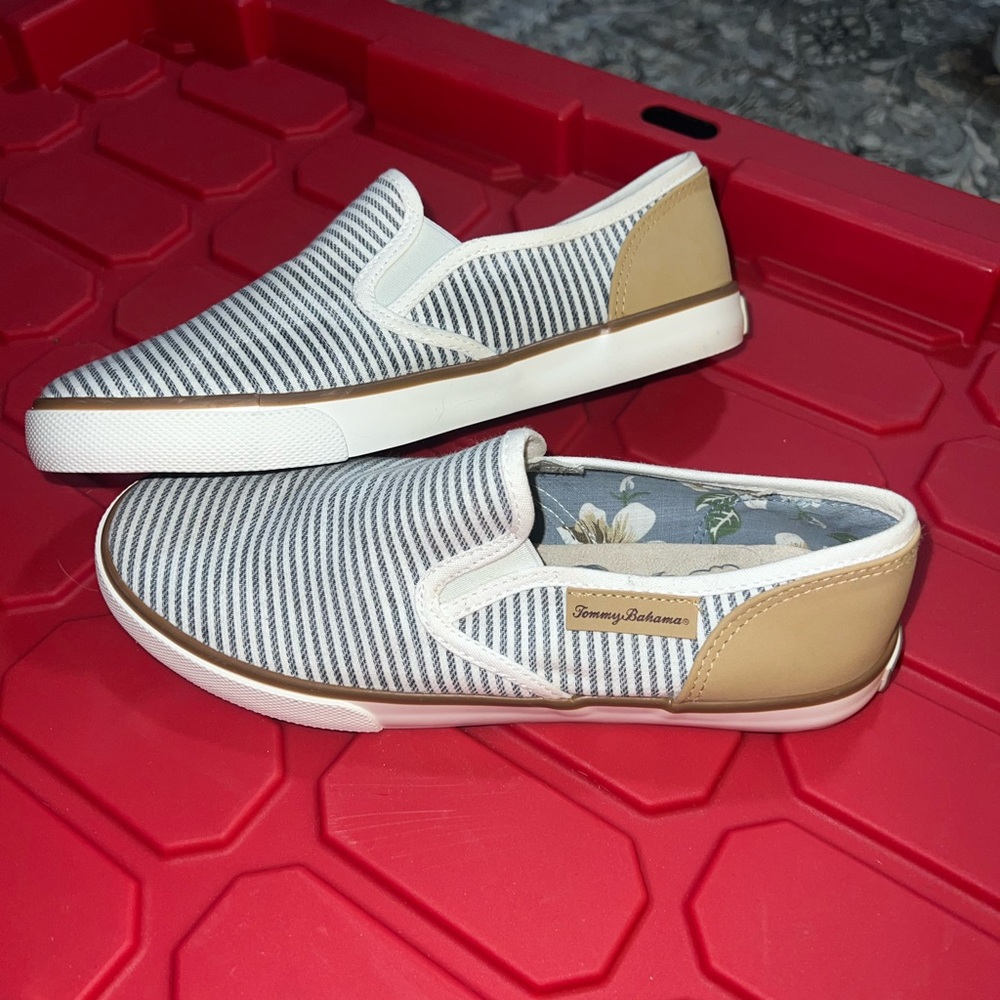 Tommy Bahama Women’s Striped Slip-On Shoes -